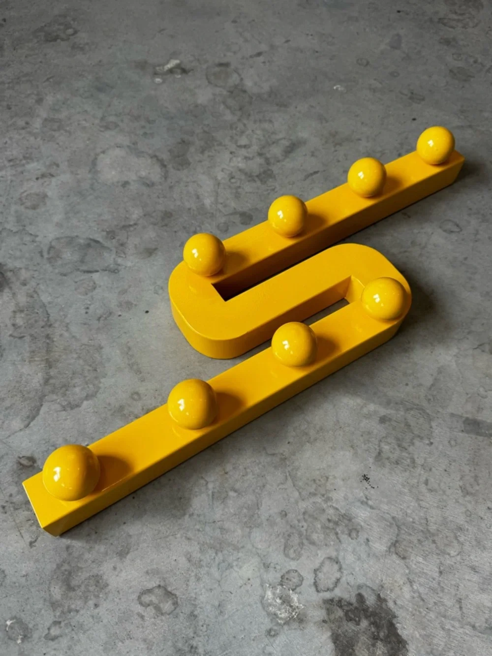 NWT Urban Outfitters Lizzy Wall Multi Storage Hook Yellow Iron